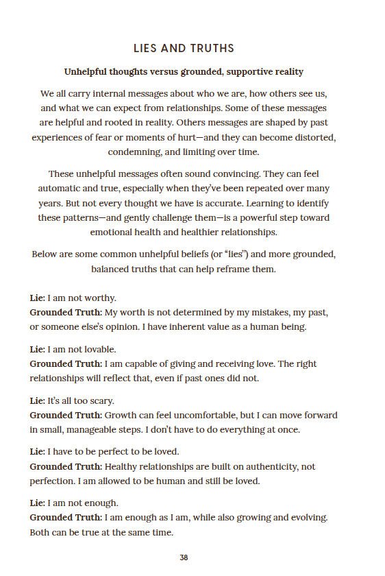 Downloadable and Fillable PDF: Learning to Love Better: A Journaling Guide to Building Emotional Awareness and Healthy Romantic Relationships
